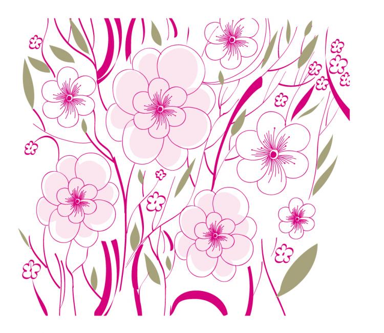 free vector Beautiful flowers background illustration 01 vector